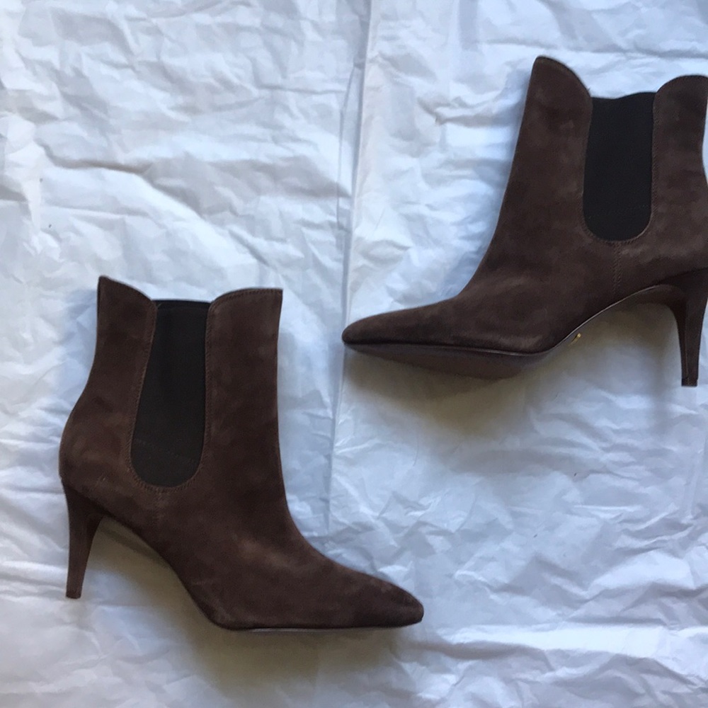 Ralph Lauren suede booties